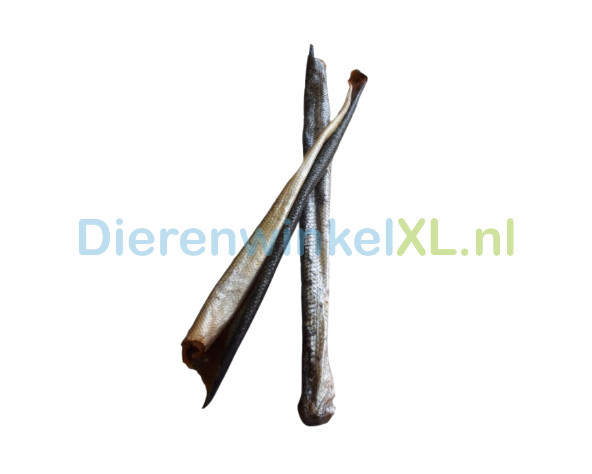 Zalmhuid met vlees